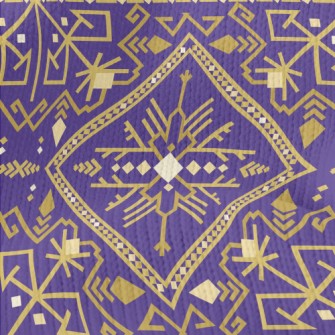 Gorgeous Gold Damask Stretch Jersey