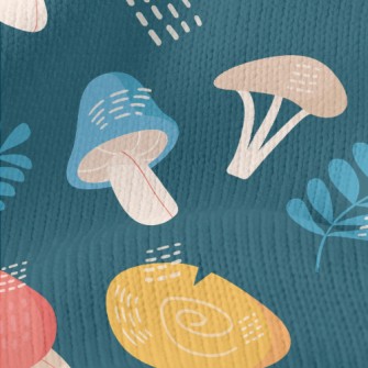 Mysterious Forest Mushrooms Stretch Jersey