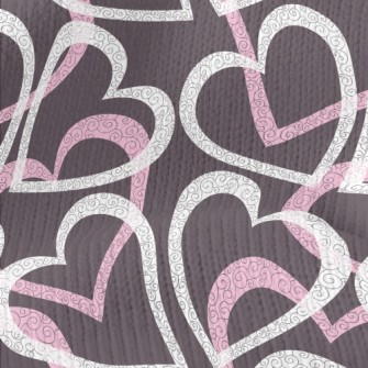 Curly Lines Of Love Stretch Jersey