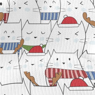 Cat Christmas Dress Up Stretch Jersey