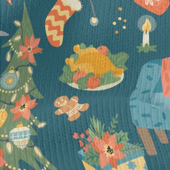 Warm Christmas Dinner Stretch Jersey