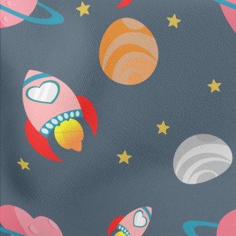 Love Rockets Lightweight Cotton Poplin