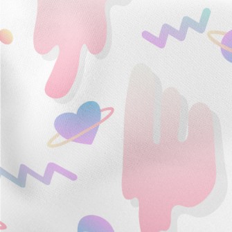 Fluorescent Gradient Love Lightweight Cotton Poplin