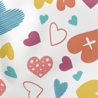 Cross Shaped Heart Lightweight Cotton Poplin