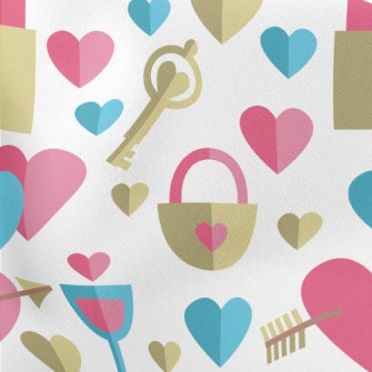 Golden Love Key Lightweight Cotton Poplin