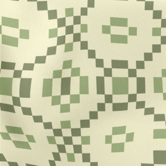 Ethnic Style Squares Lightweight Cotton Poplin