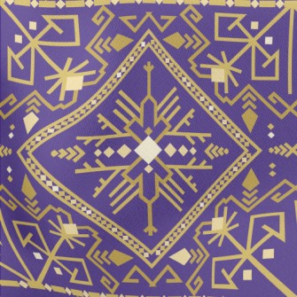 Gorgeous Gold Damask Lightweight Cotton Poplin