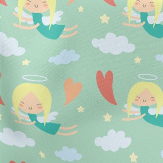 Cute Little Angel Lightweight Cotton Poplin