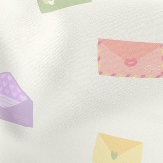 Pink And Colorful Envelopes Lightweight Cotton Poplin