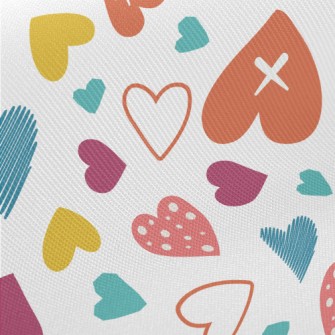 Cross Shaped Heart Midweight Cotton Poplin