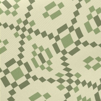 Ethnic Style Squares Midweight Cotton Poplin