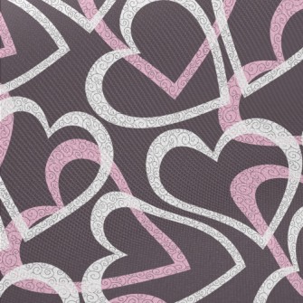 Curly Lines Of Love Midweight Cotton Poplin
