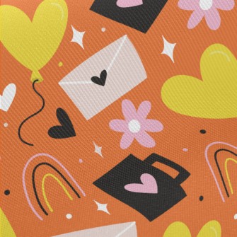 Love Balloon Love Letter Midweight Cotton Poplin