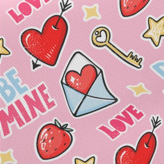 Charming Heart-piercing Arrow Midweight Cotton Poplin