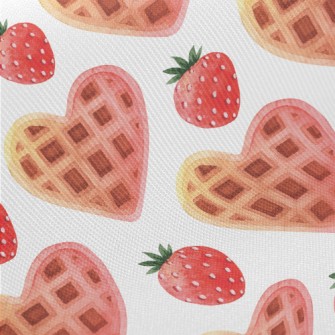 Strawberry Heart Muffins Midweight Cotton Poplin