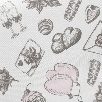 Valentine's Day Dinner Midweight Cotton Poplin