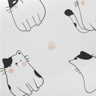 Naughty Expression Cat Midweight Cotton Poplin