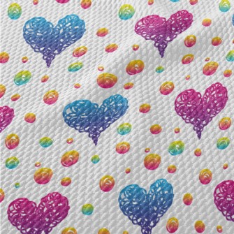 Graffiti Love Dots Birdseye Piqué
