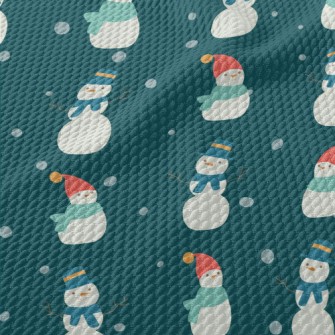 Gentleman Scarf Snowman Birdseye Piqué