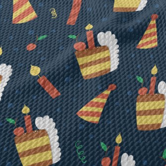 Delicious Two-tone Honey Cake Birdseye Piqué