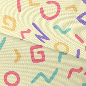 Artistic Colorful Text Waterproof Oxford