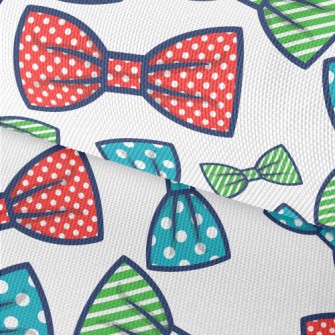 Polka Dot Stripes Bow Waterproof Oxford