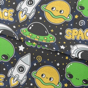 Space Rocket UFO Waterproof Oxford