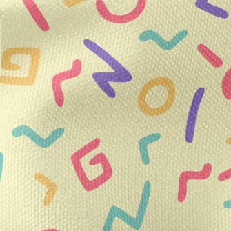 Artistic Colorful Text Waterproof Canvas