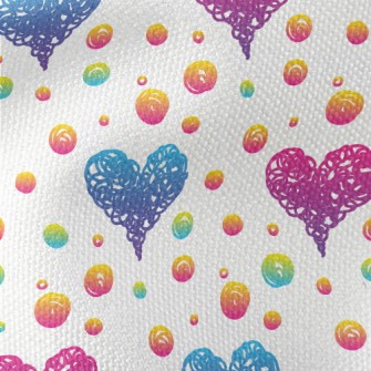 Graffiti Love Dots Waterproof Canvas