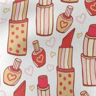 Pretty Polka Dot Lipstick Waterproof Canvas