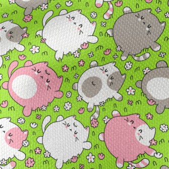 Kitten Lying On The Grass Waterproof Canvas