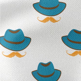 Retro Hat With Mustache Waterproof Canvas