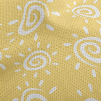 Fun Swirl Sun Athletic Mesh Flat Back