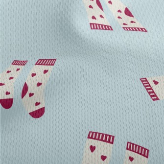Warm Love Socks Athletic Mesh Flat Back