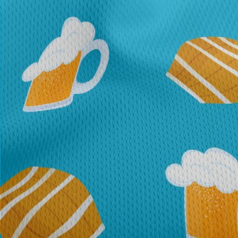 Foam Beer Barrel Athletic Mesh Flat Back