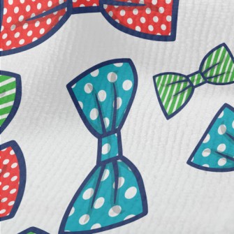 Polka Dot Stripes Bow Terry