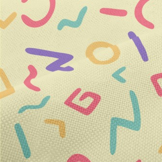 Artistic Colorful Text Performance Linen