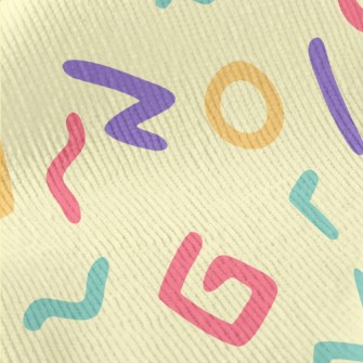 Artistic Colorful Text Standard Corduroy