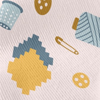 Button Needle Thread Paper Cli Standard Corduroy