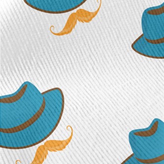 Retro Hat With Mustache Standard Corduroy