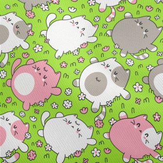 Kitten Lying On The Grass Dobby