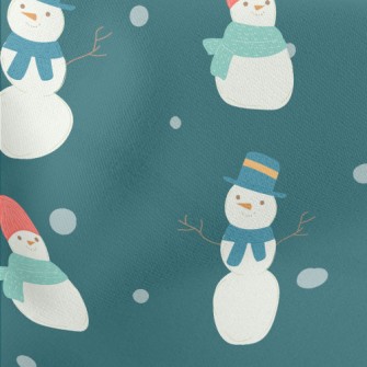 Gentleman Scarf Snowman Stretch Ponte
