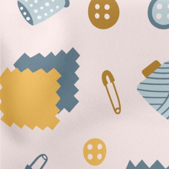 Button Needle Thread Paper Cli Stretch Ponte