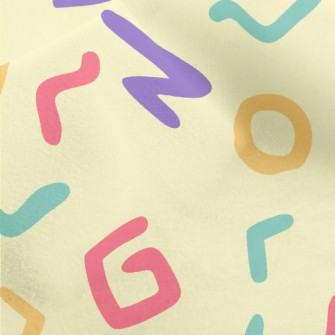Artistic Colorful Text Micro Fleece
