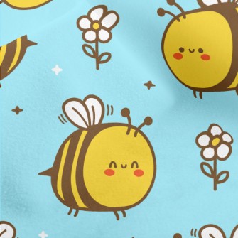 Happy Little Bee Micro Fleece