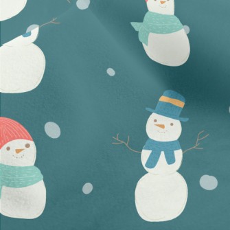 Gentleman Scarf Snowman Micro Fleece