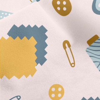 Button Needle Thread Paper Cli Micro Fleece