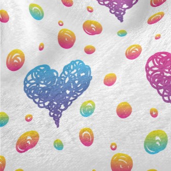 Graffiti Love Dots Minky