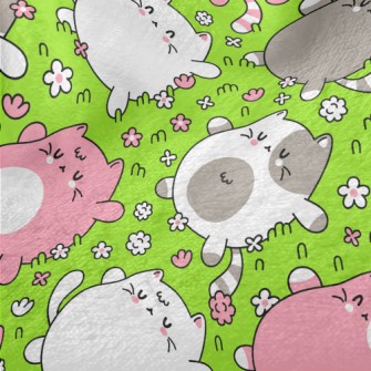 Kitten Lying On The Grass Minky