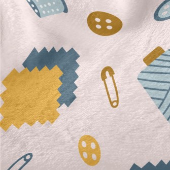 Button Needle Thread Paper Cli Minky